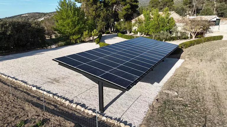 Instalación solar en Jijona, Alicante